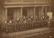 Group portrait of officers, 1860-1869. Creators: Silas A. Holmes, Charles De Forest Fredricks