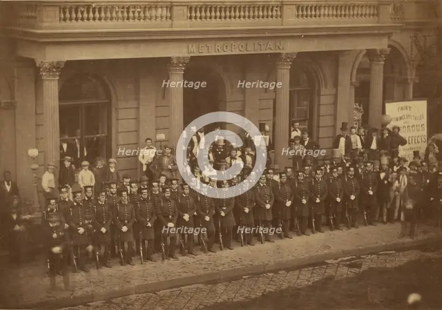 Group portrait of officers, 1860-1869. Creators: Silas A. Holmes, Charles De Forest Fredricks.