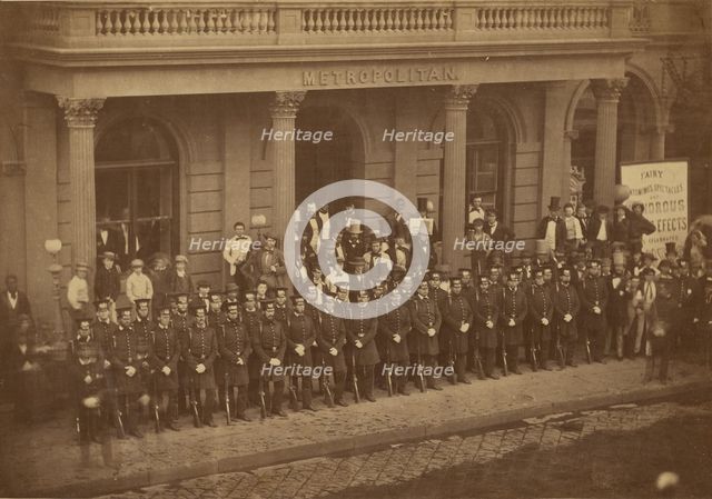 Group portrait of officers, 1860-1869. Creators: Silas A. Holmes, Charles De Forest Fredricks.