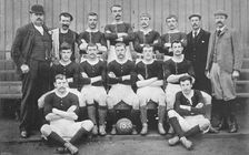 Group portrait of Millwall Athletic football team, 1896. Creator: Symmons & Thiele