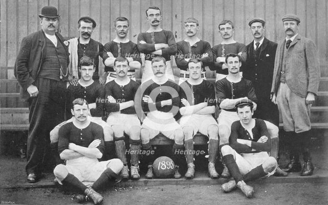 Group portrait of Millwall Athletic football team, 1896. Creator: Symmons & Thiele.