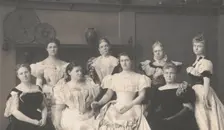 Group portrait of Mrs. Frances (Folsom) Cleveland and the ladies of the Cabinet..., c1897. Creator: Frances Benjamin Johnston