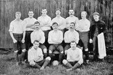 Group portrait of Preston North End football team, 1896. Creator: Symmons & Thiele