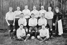 Group portrait of Preston North End football team, 1896. Creator: Symmons & Thiele