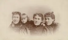 Group portrait of women and child, about 1889-1910. Creator: George M Dempsie