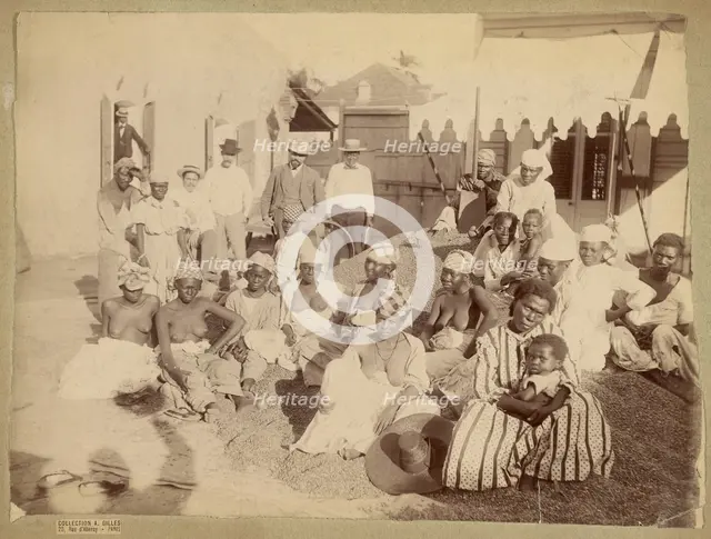 Group portrait of women, about 1870-1890. Creator: Unknown.