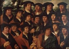 Group Portrait of the Amsterdam Shooting Corporation, 1532. Creators: Dirck Jacobsz, Jacob Cornelisz. van Oostsanen