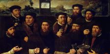 Group Portrait of the Amsterdam Shooting Corporation, 1561. Creators: Dirck Jacobsz, Jacob Cornelisz. van Oostsanen