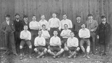 Group portrait of the Bolton Wanderers football team, 1896. Creator: Symmons & Thiele