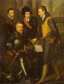 Group Portrait of the Four Brothers of William I, Prince of Orange: Jan, Hendrik..., c1630. Creator: Wybrand Simonsz. de Geest the Elder