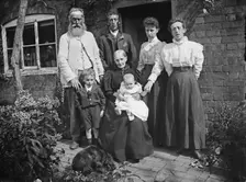 Group portrait of the Franklin family, Hellidon, Northamptonshire, 1900. Artist: A Newton