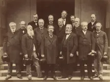 Group portrait, mid-late 19th century. Creator: J. Couturier