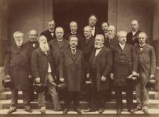 Group portrait, mid-late 19th century. Creator: J. Couturier