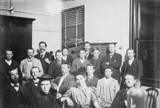 Group posed photo with Dr Wilton W.R. Love with Chemistry/Pharmacy students, 1894. Creator: Unknown