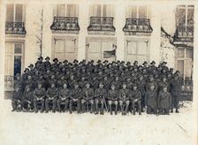 Group photo of 1st Battery, 1st Australian Field Artillery Brigade, 5 February 1919. Creator: Unknown