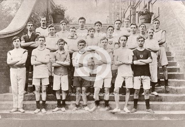 Group photo of a Rowntree’s Harriers, York, Yorkshire, 1913. Artist: Unknown