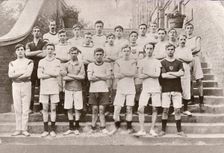 Group photo of a Rowntree’s Harriers, York, Yorkshire, 1913