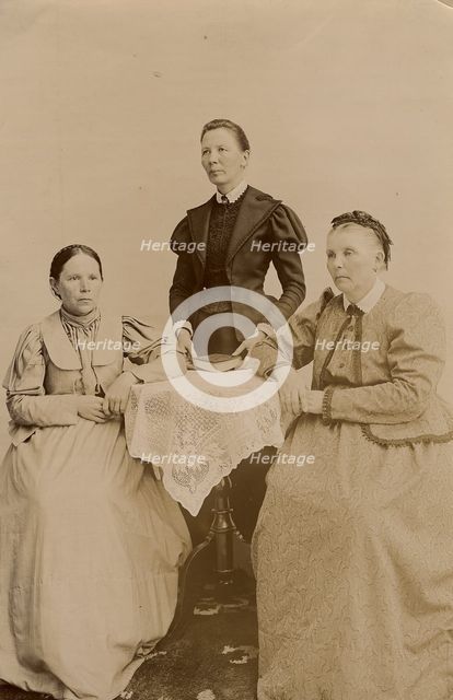 Group photo: sisters, wife and sisters of the wife of the merchant GV Yudin, 1895. Creator: Unknown.