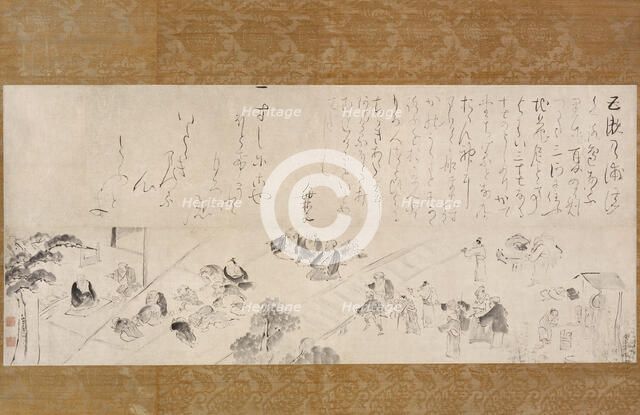 Group Pilgrimage to the Jizo Nun, 1755/65. Creator: Ike no Taiga.