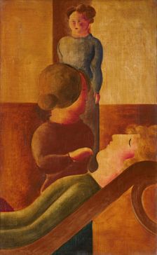 Group with Resting Figure, 1928. Creator: Schlemmer, Oskar (1888-1943)