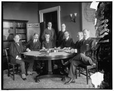 Group: William Gibbs McAdoo, 3rd from right, between 1910 and 1920. Creator: Harris & Ewing