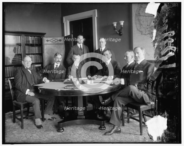 Group: William Gibbs McAdoo, 3rd from right, between 1910 and 1920. Creator: Harris & Ewing.