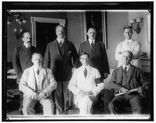 Group: William Gibbs McAdoo, center front, between 1910 and 1920. Creator: Harris & Ewing