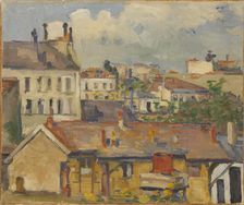 Groupe de maisons (Les Toits), 1876-1877. Creator: Cézanne, Paul (1839-1906)