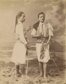 Groupe de Sais; Group from Sais, 1873-1886. Creator: Pascal Sébah