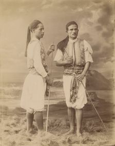 Groupe de Sais; Group from Sais, 1873-1886. Creator: Pascal Sébah