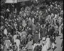 Groups of Egyptian Students Walk Along an Egyptian Street, 1924. Creator: British Pathe Ltd