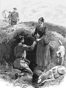 'Grouse Shooting on the Moors; The Cup that Cheers but not Inebriates 1891. Creator: Unknown