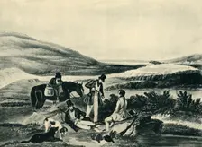 Grouse Shooting by the Southerner 1841, (1946). Creator: Hunt