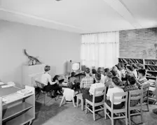 Grout Park School, Hamburg St., Schenectady, New York, 1954. Creator: Gottscho-Schleisner, Inc