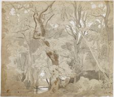 Grove Landscape, Copy after Schirmer, 1868. Creator: Oscar Kleineh