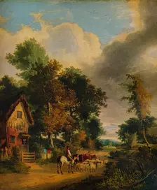 Grove Scene, Norwich c1827, (1938). Artist: George Vincent