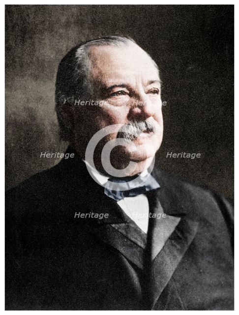 Grover Cleveland, 22nd and 24th President of the United States, 19th century (1955). Artist: Unknown.