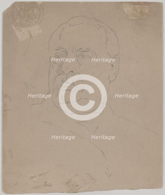 Grover Cleveland [verso]. Creator: Eastman Johnson.