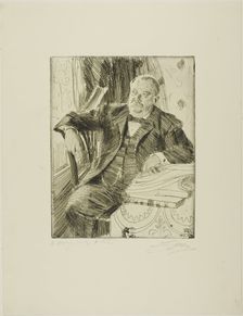 Grover Cleveland I, 1899. Creator: Anders Leonard Zorn