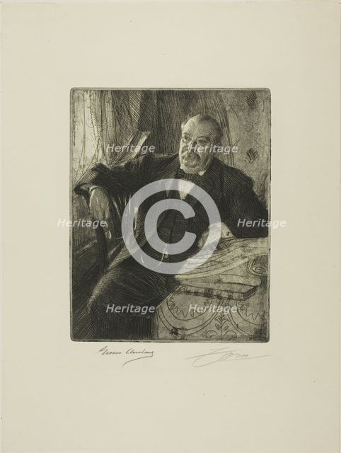 Grover Cleveland I, 1899. Creator: Anders Leonard Zorn.
