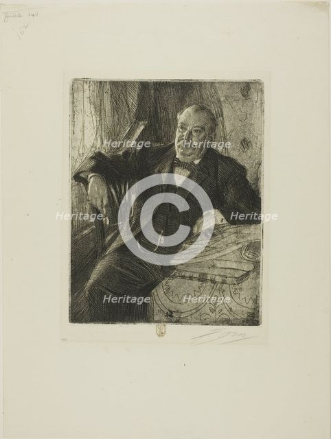 Grover Cleveland I, 1899. Creator: Anders Leonard Zorn.
