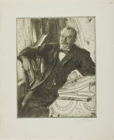 Grover Cleveland II, 1899. Creator: Anders Leonard Zorn