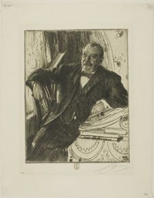 Grover Cleveland II, 1899. Creator: Anders Leonard Zorn