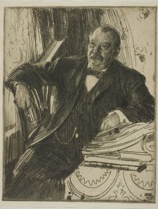 Grover Cleveland II, 1899. Creator: Anders Leonard Zorn