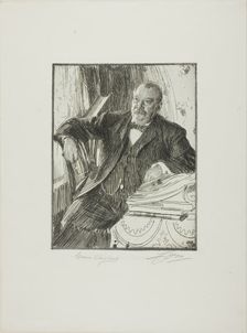 Grover Cleveland II, 1899. Creator: Anders Leonard Zorn
