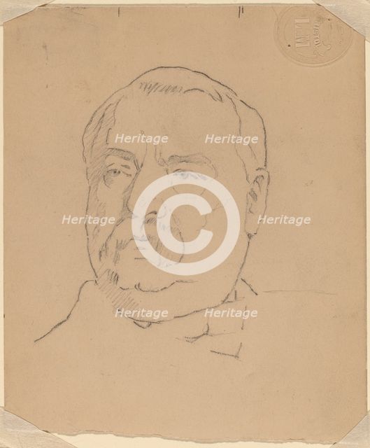 Grover Cleveland [recto]. Creator: Eastman Johnson.