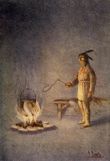 Grow larger, my kettle!' 1914. Creator: Unknown