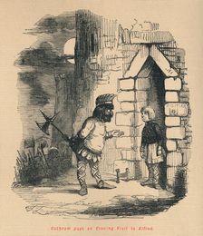 Guthrum pays an Evening Visit to Alfred c1860, (c1860). Artist: John Leech