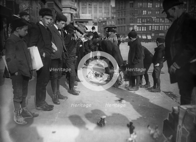Gutter toy merchant, New York City, A, c1903. Creator: Unknown.