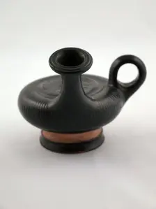 Guttus (Pouring Vessel), 330-300 BCE. Creator: Unknown